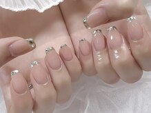 フローレスネイル(Flawless Nail)/【ガラスフレンチ】8000円