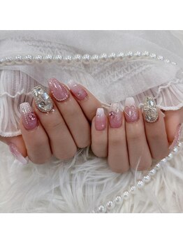 リンドネイル バイ モカ アンド ララ(Lind nail by moca and LaLa)/ピンクネイル