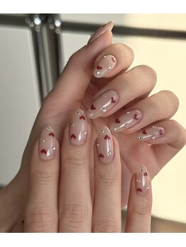 リラネイルサロン/バレンタインスペシャルデザイン