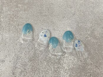 クラリスバイネオ 武蔵小杉(Claris by neo)/夏のクリアニュアンスネイル