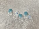 夏のクリアニュアンスネイル