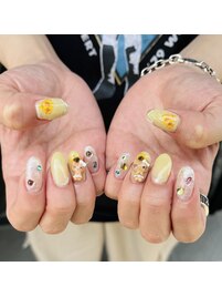 ひまわりネイル