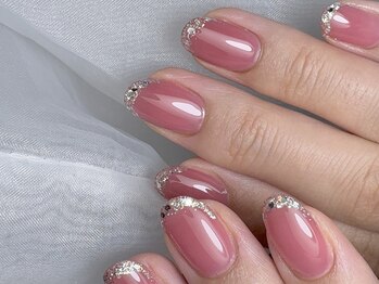 サロン ド ネイル 椿(Salon de nail 椿)/マオジェルラメフレンチ