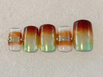 ネイルビート(NAIL BEAT)/ミラーネイル ニュアンスネイル