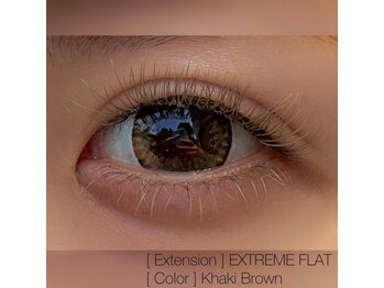 ネイルアンドまつげエクステ テラ 銀座店(Terra)/カラーエクステ/カーキブラウン