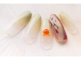 ニュアンスレオパードネイル