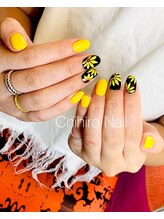 チヒロネイル/ひまわりネイル