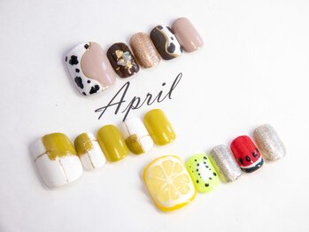 エイプリルプラス(April plus)/FOOT　個性派ネイル