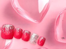 ネイルサロン&スクール ジーナ(GINA)/ピンク×ラメ