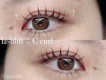 Cカール：似合わせまつげパーマ／くるんっと可愛いらしい印象♪