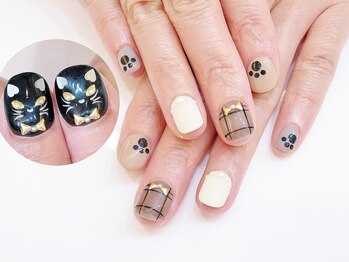 ネイルコレクション ピンク(Nail Collection Pink)/ジェル放題★猫＆チェック