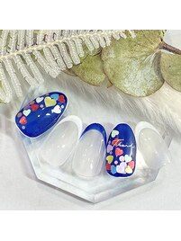 カラフルハートネイル