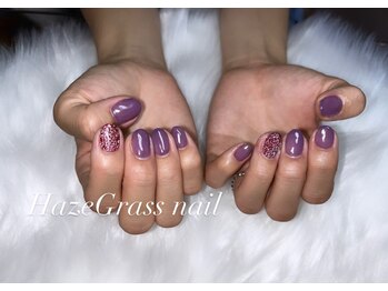 ハズグラスネイル(Haze Grass nail)/フラッシュネイル