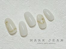 マークジーン 姫路(MARK JEAN)/160. ホワイト　ミラー　ネイル