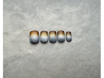 グラデーションマグネットネイル