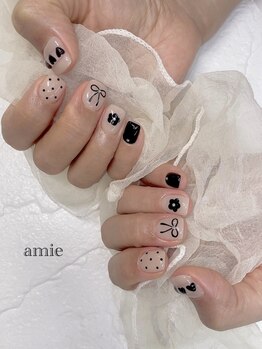 ネイルサロン アミ(Amie)の写真/【自店他店オフ無料★駅徒歩3分】ご要望の再現度に自信あり◎丁寧かつスピーディに"上質な可愛い"をご提供!