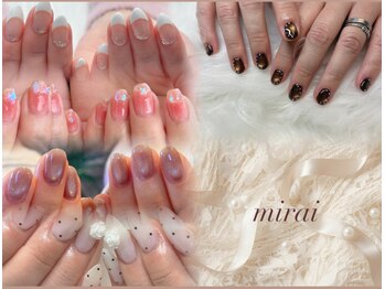ミライ トータルビューティーサロン(mirai)の写真/GWのお出かけ前に★ネイルで気分もUP♪初夏にぴったりのデザイン多数ご用意！
