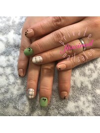 チェックネイル