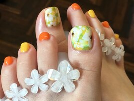 フラワーフットネイル！！