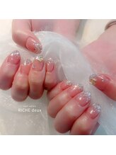 リッシュ ドゥ(RICHE deux)/ひっそり蝶々のラメグラネイル