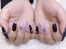 モカ 心斎橋(moca by Lee)/【Nanako】パープルネイル