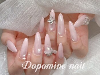 ドーパミンネイル 錦糸町(dopamine nail)の写真/長さだし★ロングネイルで美爪見え♪ワンカラーでも長さだしで手元美人！やり放題デザインも大人気！