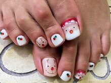 ネイルサロン ティディ(TIDY)/クリスマスネイル[フット]