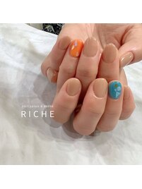 ワンポイント夏ネイル！