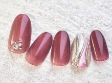 カトルナフ(quatre fois neuf)/じゅわっとボルドーネイル