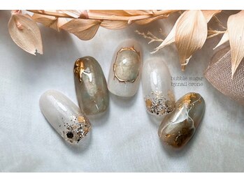 バブル シュガー バイ ネイルクローネ(bublle sugar by.nail crone)/天然石風ニュアンスネイル♪