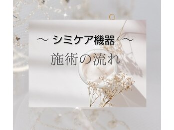 クラリス(Clarice)/シミケア器機の流れ