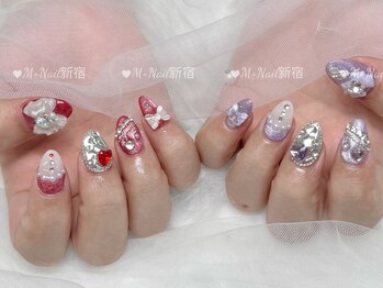 エムプラスネイル 新宿(M+Nail)/持ち込みデザイン