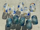 クリアネイル、夏ネイル