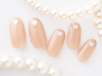 ティアリーネイル コレットマーレ店(Tiary Nail)/ワンカラー×ハートホロ