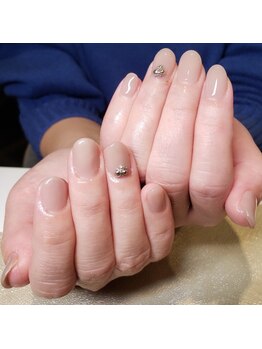 ウープスネイル 盛岡カワトク店(OopsNAIL)/ワンカラー/デザイン2本