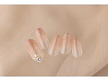 エムスラッシュネイル 本牧店(M SLASH)/ぷっくりミラー×フラッシュ