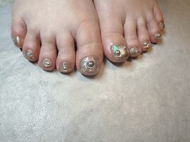 オーロラマグネットネイル☆