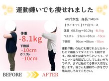 東広島西条整骨院/40代ダイエット実績