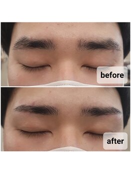 メンズビューティーカフェザパーム 大阪梅田(MEN'S BEAUTY CAFE×THE PERM)/パーマに合うメンズ眉毛Wax