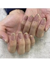 ネイルサロンファストネイルプラス 新宿店(FAST NAIL PLUS)/秋ネイル2023【ミラーフレンチ】