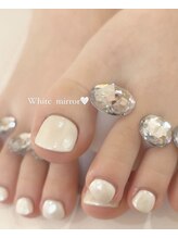 ビューティフルミー 柏店(Beautiful Me,)/フットネイル★ホワイトミラー