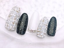 ネイルサロンフォーユー(for u)/ツイードネイル¥7980
