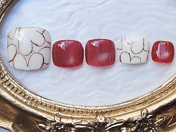 プロモート 岡山城下店(Promote)/フットハートネイル【岡山】