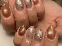 ユキハネイル(yukiha.nail)/#ビジューネイル