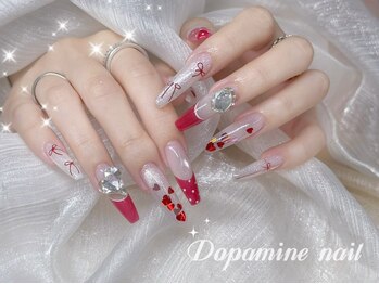 ドーパミンネイル 錦糸町(dopamine nail)の写真/キラキラ華やかネイルはお任せ★ワンホンデザイン系,韓国系デザインネイルなどパーツも豊富にご用意！