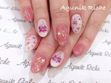 アグニークリッシェ(Agunik Riche)/【押し花ネイル】