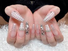 レアネイル 新宿(le'a nail)/千鳥柄ネイル