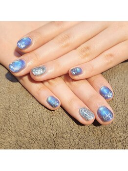 サヴァ アイラッシュアンドネイル(sava)/【オーロラマグ×ラメフレンチ】