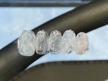 ゆびノさき イバラキシ(ibarakishi)/キラキラとパールネイル