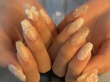ジュエル(Jewel.)/上品ツイードネイル